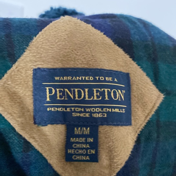 NWOT Pendleton Teddy Bear Jacket with Plaid Trim - Picture 10 of 11